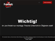 Tablet Screenshot of fahrschule-haist.de